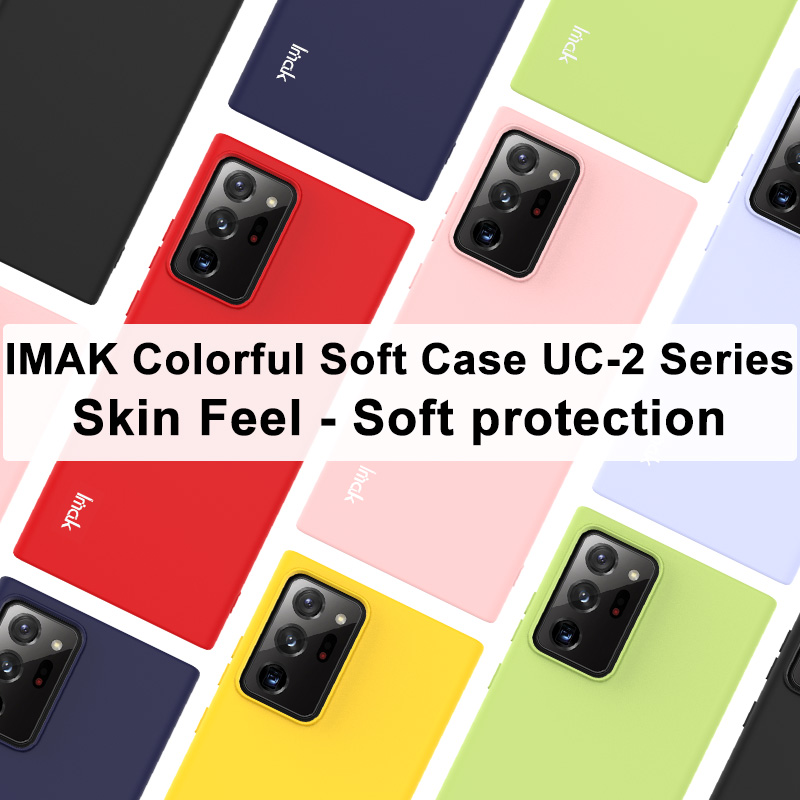 IMAK UC-2 Series Skin-skin Soft TPU Case Para Samsung Galaxy Note20 Ultra 5G / Galaxy Note20 Ultra - Preto