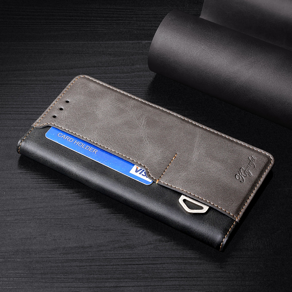 Contrast-Color Leather Wallet Phone Cover Case with Side Buckle for Samsung Galaxy S20 FE/S20 Fan Edition/S20 FE 5G/S20 Fan Edition 5G/S20 Lite - Light Brown/Brown-9