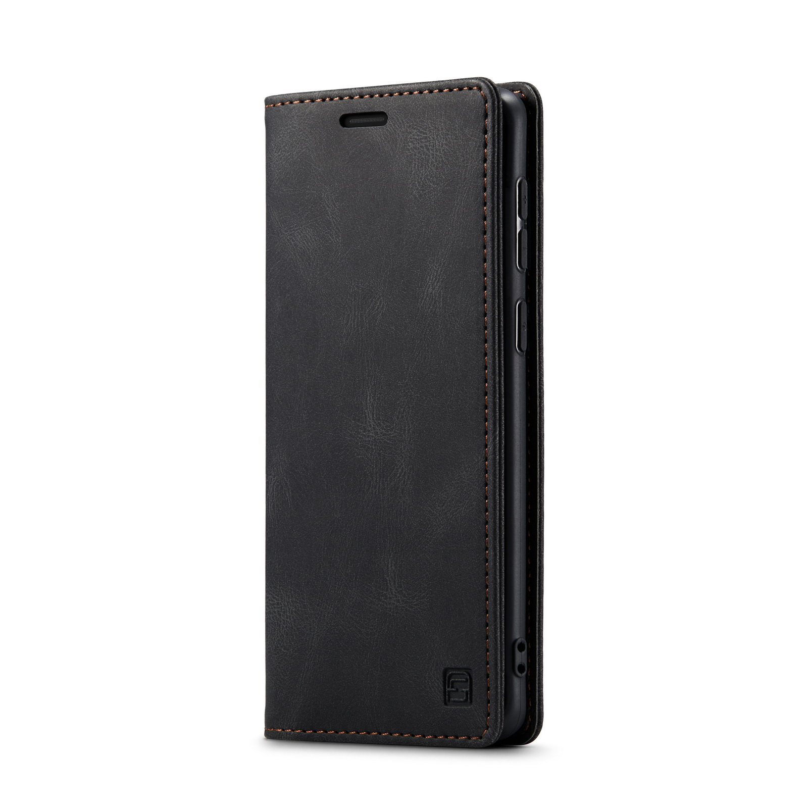 AUTSPACE A01 Series RFID Blocking Retro Matte Leather Stand Case Wallet for Samsung Galaxy A71 SM-A715 - Black-6
