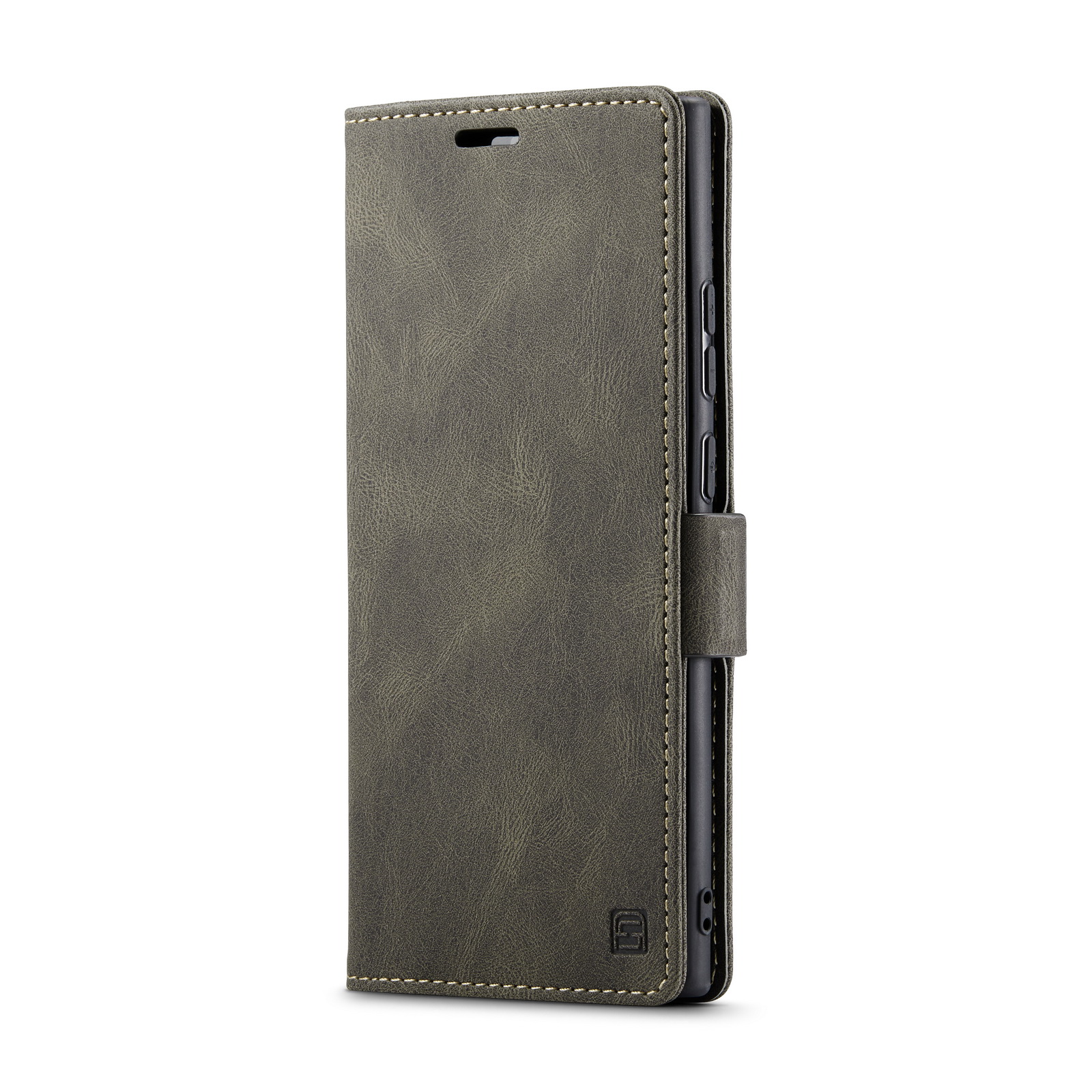 AUTSPACE A01 Series RFID Blocking Retro Matte Leather Stand Case Wallet for Samsung Galaxy Note 20 5G / Galaxy Note 20 - Coffee-6