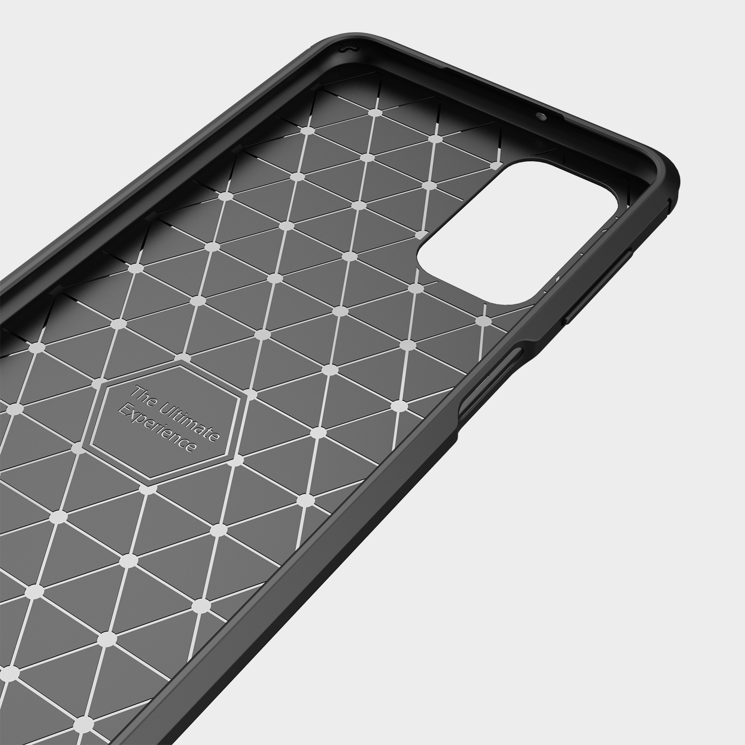 Für Samsung Galaxy A32 5G / M32 5G Gebürstet Flexible Weiche TPU -kohlefaserschutzabdeckung - Schwarz