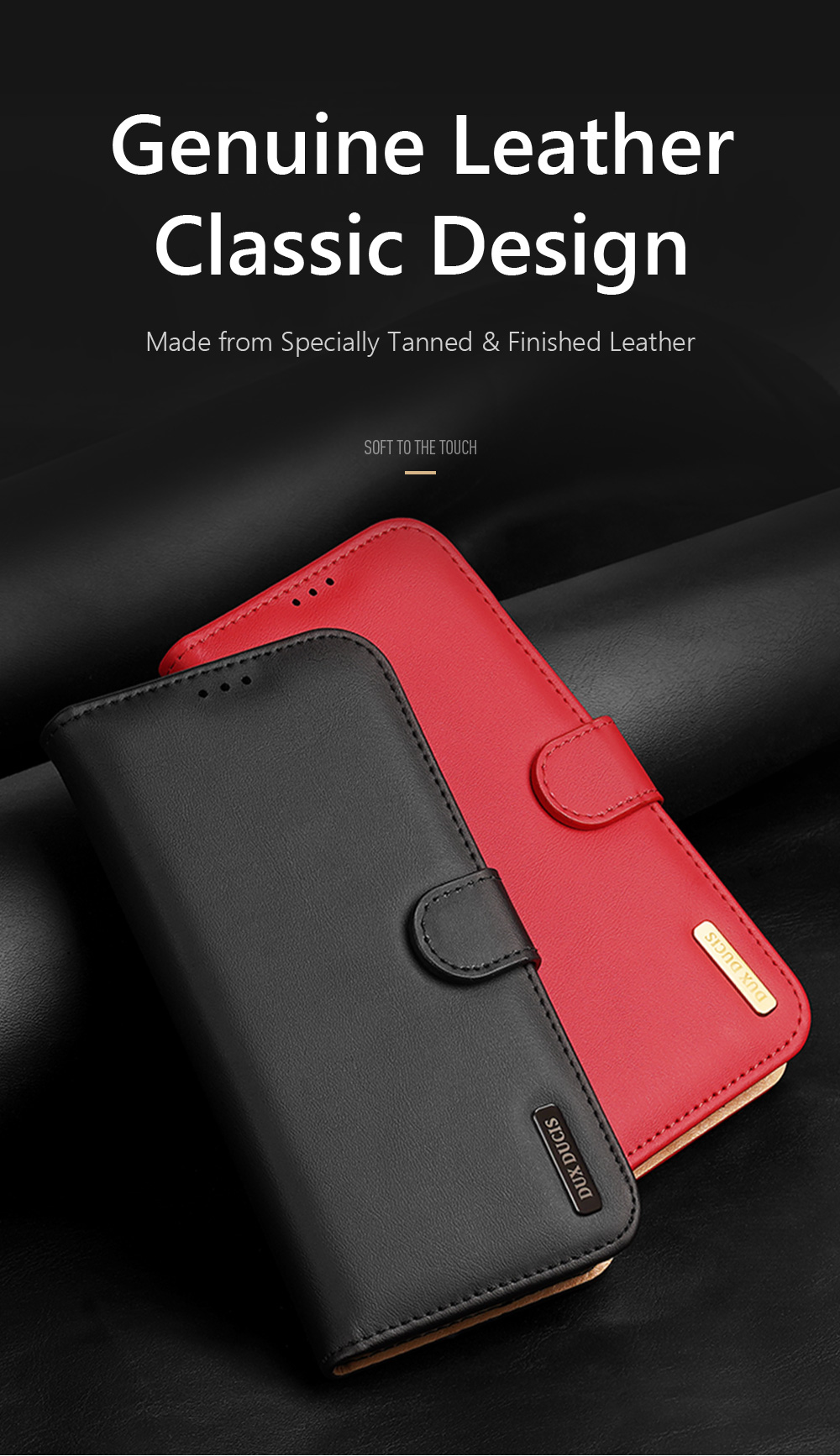 Dux Ducis Series Series Split Leather Wallet Cover Phone Для Samsung Galaxy S21+ Flip Shell - Синий