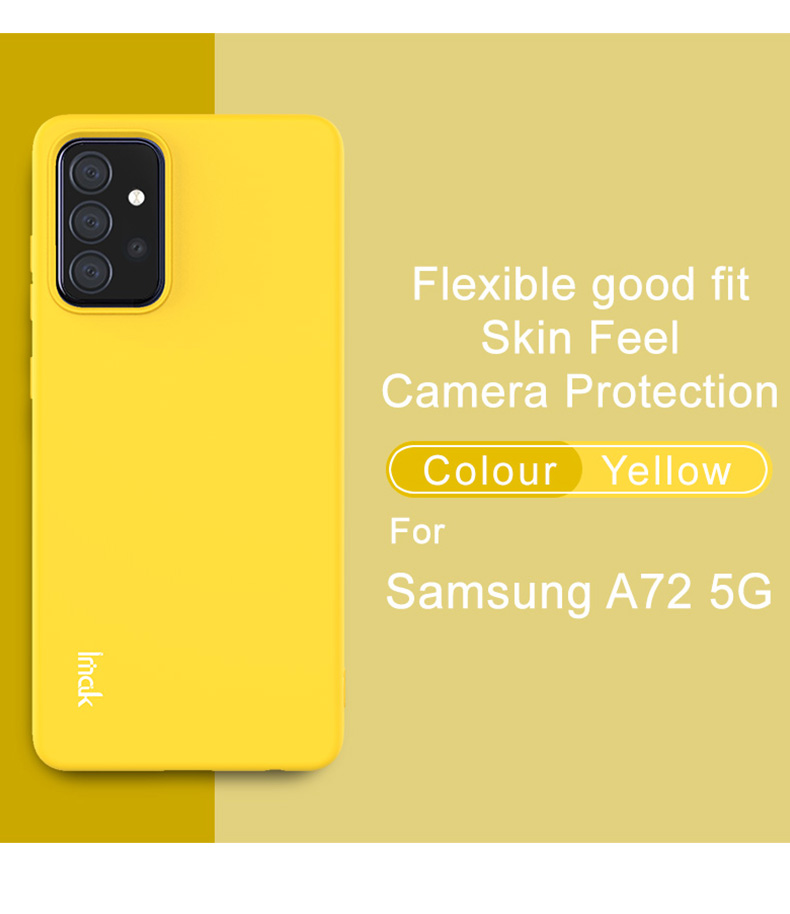 IMAK UC-2 Серии Skin-feel Мягкий Телефон TPU Для Samsung Galaxy A72 5G - Черный