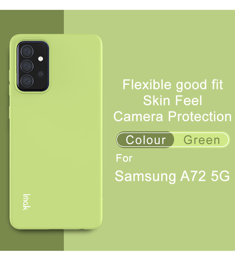 IMAK UC-2 Серии Skin-feel Мягкий Телефон TPU Для Samsung Galaxy A72 5G - Черный