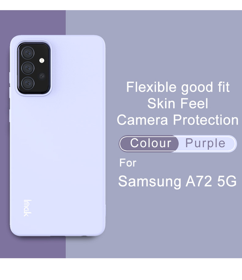 IMAK UC-2 Серии Skin-feel Мягкий Телефон TPU Для Samsung Galaxy A72 5G - Черный