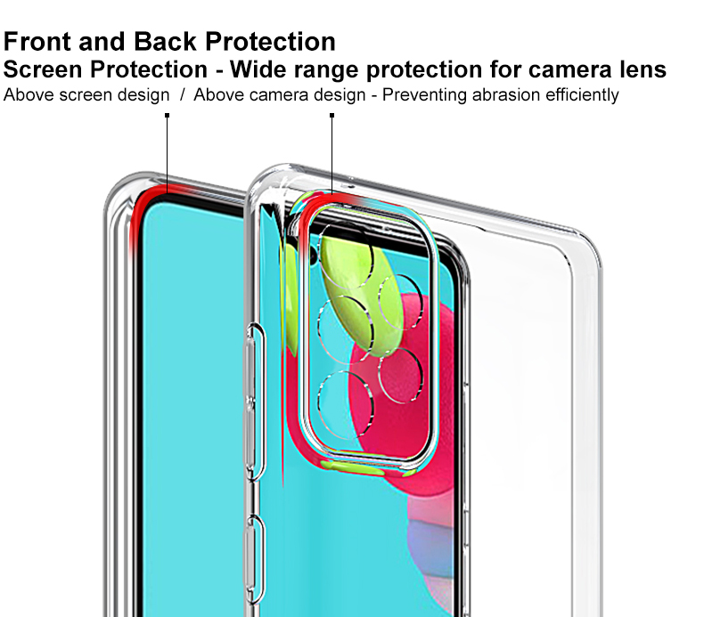 Imak UX-5 Serie Transparent Protection Super Soft TPU Soft Telep Cover Para Samsung Galaxy A52 4G/5G / A52s 5G