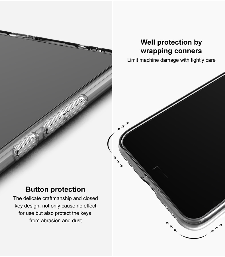 Imak UX-5 Serie Protección Transparente TPU Cubierta Protectora de Teléfono Suave Para Samsung Galaxy A72 5G