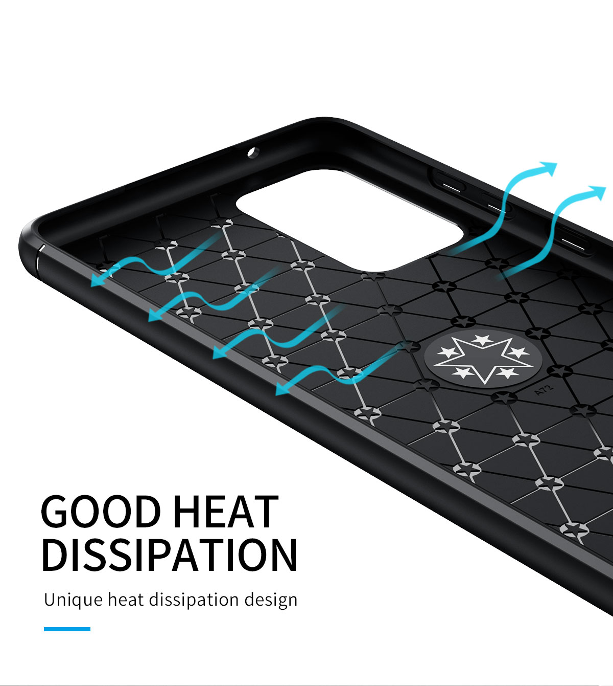 Case de Teléfono de Diseño de Hoja Magnética Incorporada Con la Forma de Patada de Forma Del Anillo Para Samsung Galaxy A72 4G/5G - Negro / Oro