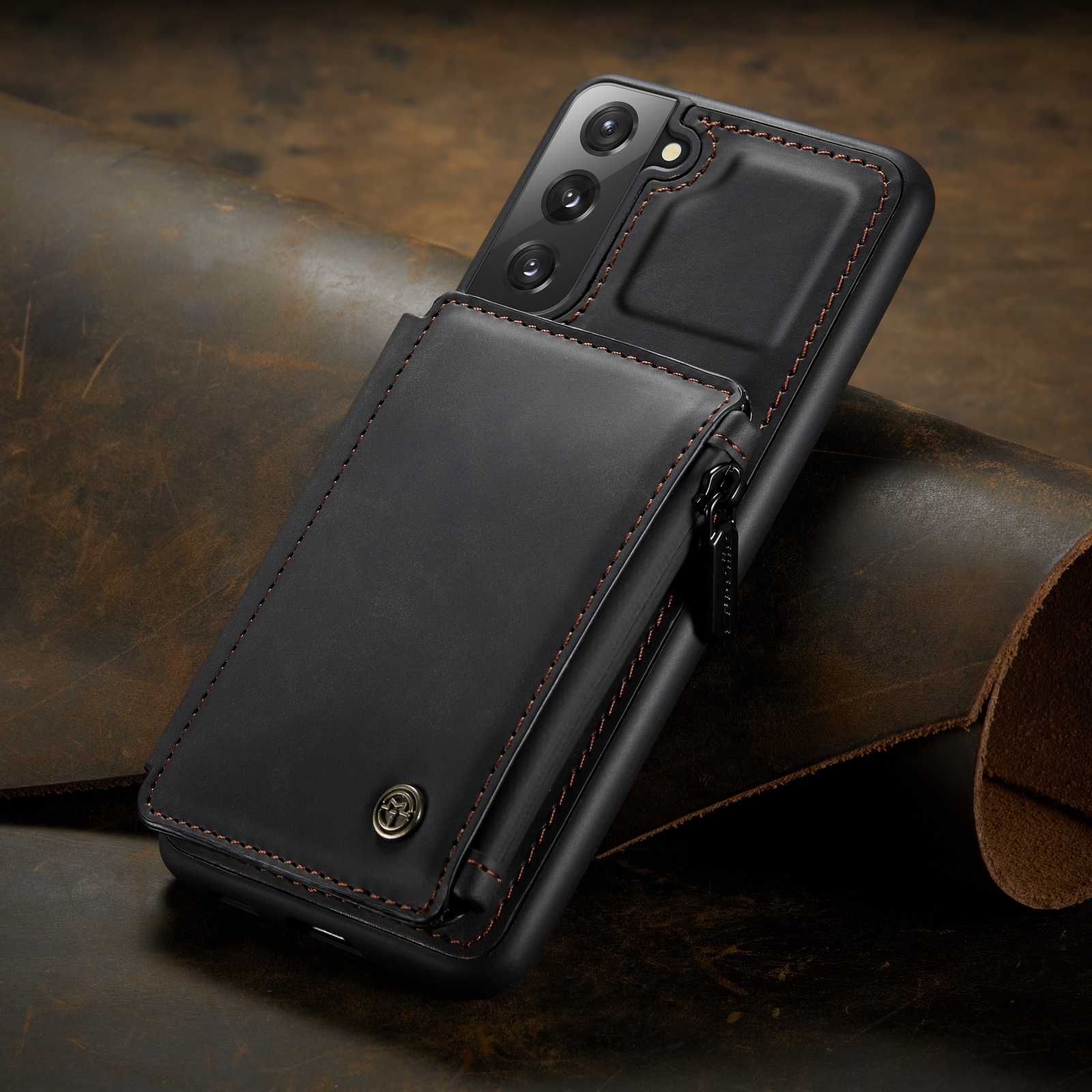 Caseme C20 Pocket Design Design PU - Черный