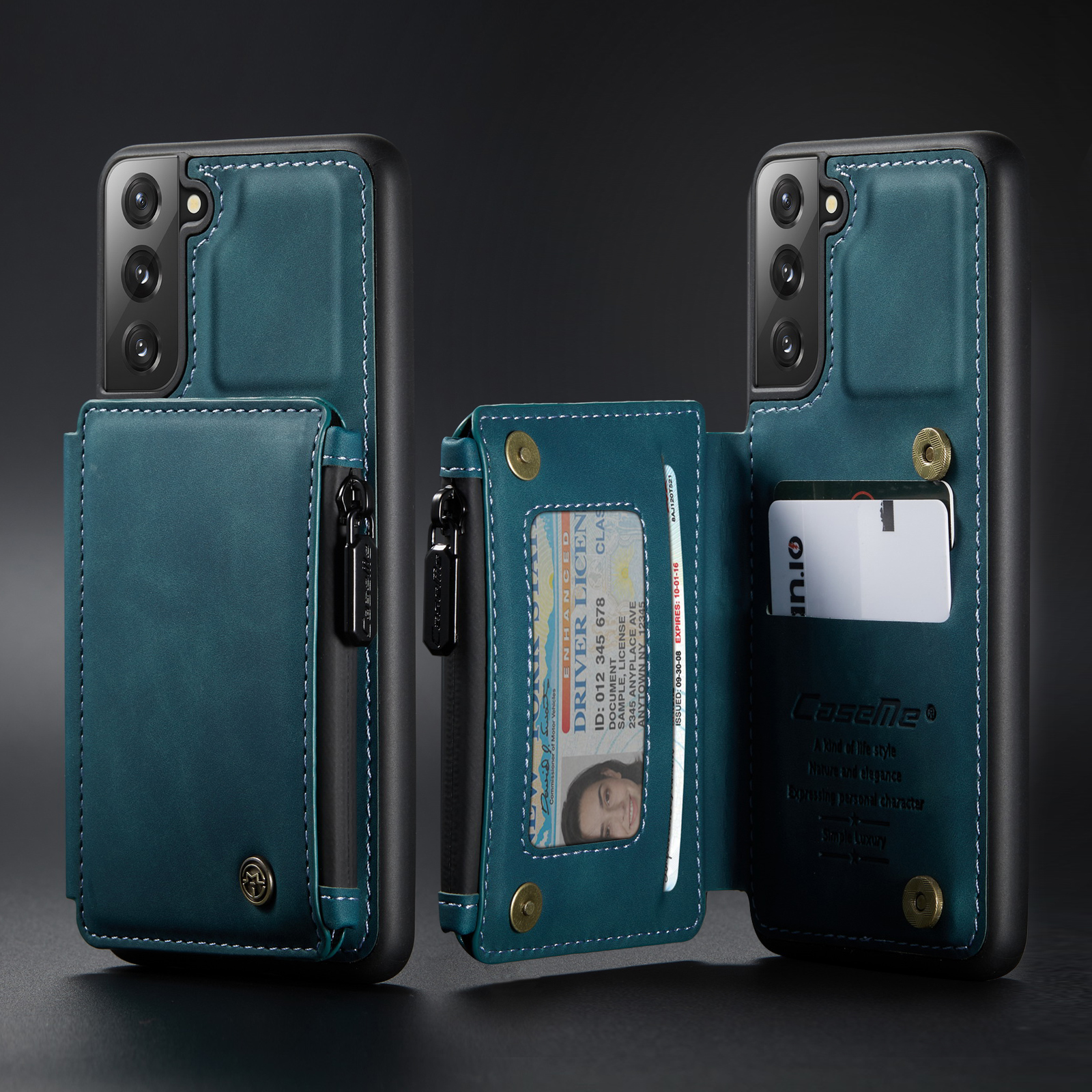 Caseme C20 Pocket Design Design PU - Черный