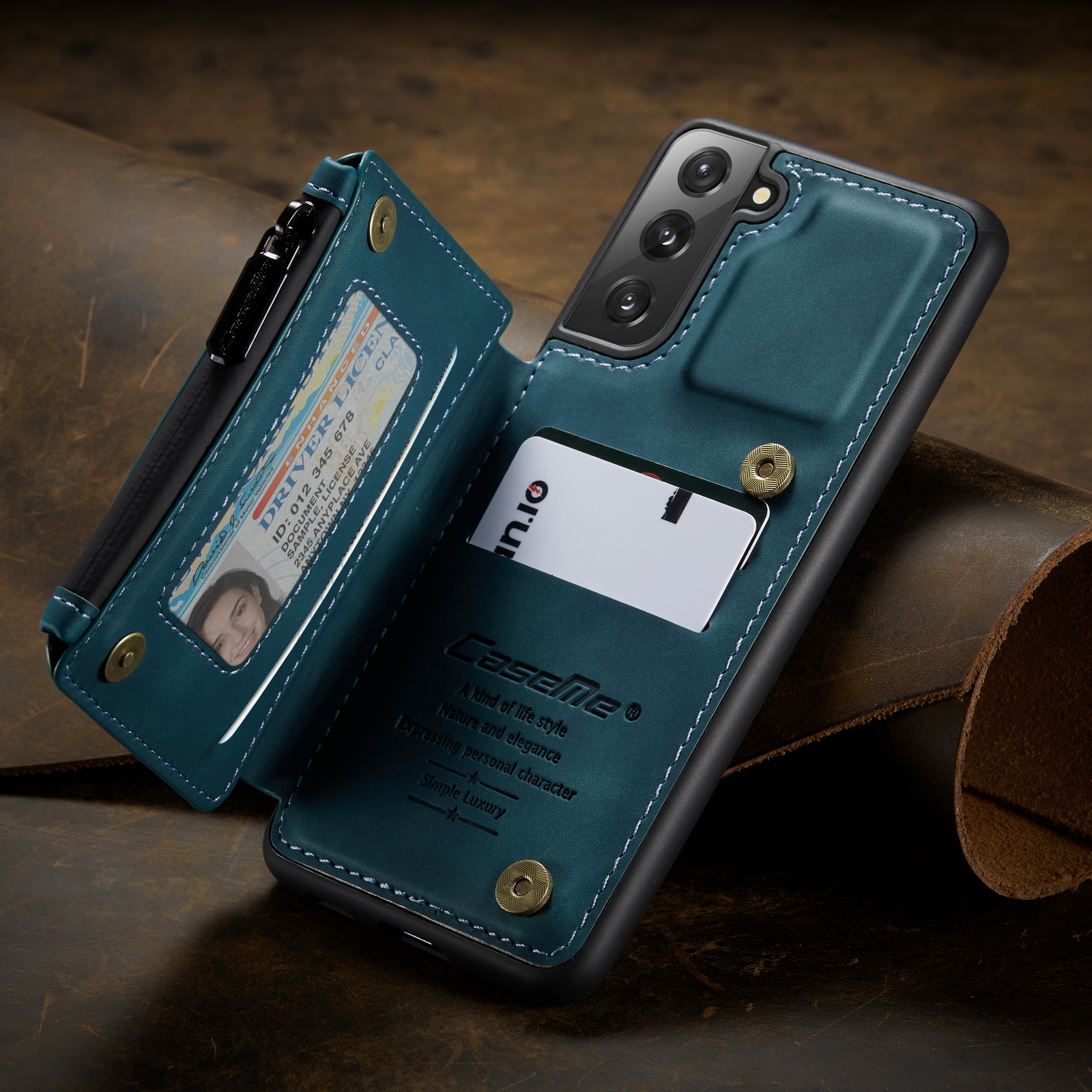 Caseme C20 Pocket Design Design PU - Черный