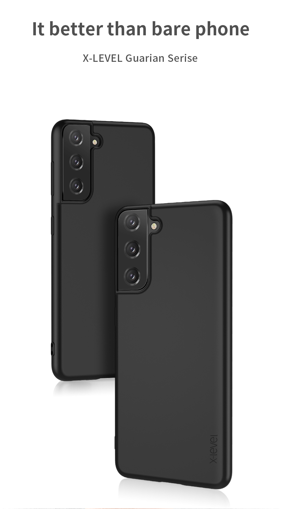 Copertina Telefonica TPU Glassata di Qualità x Per Samsung Galaxy S21+ 5G - Nero