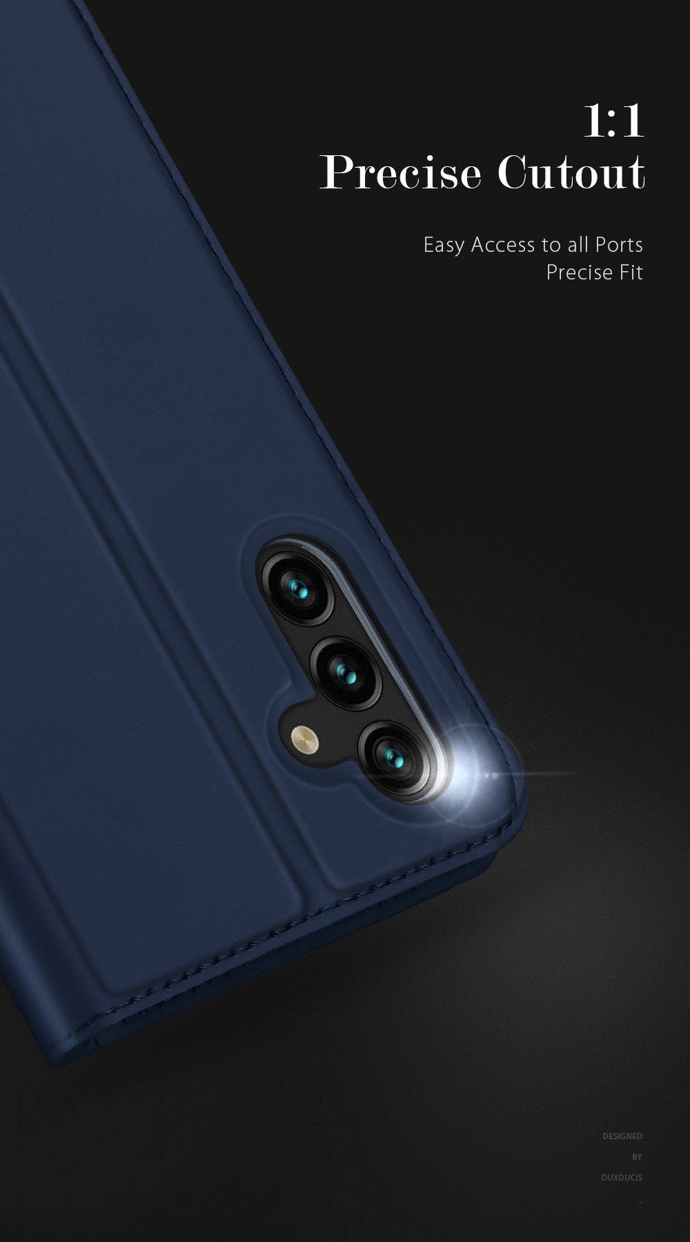 Dux Ducis Skin Pro Series a Prueba de Choque de Cierre Automático PU Cuero de Cuero pu Flip Cubierta Protectora Con Una Ranura Para Una Tarjeta Para Samsung Galaxy A13 5G - Negro