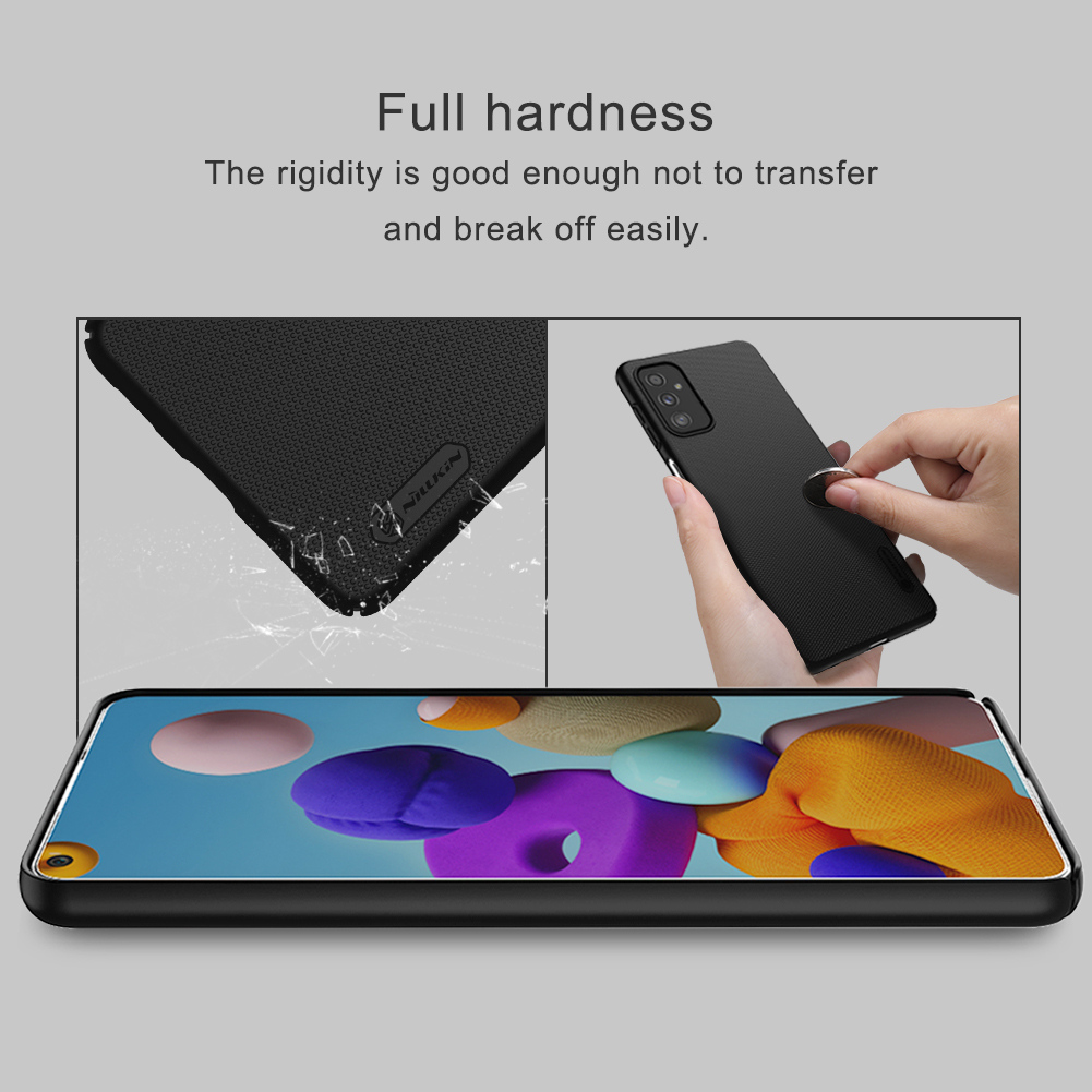 Nillkin Shield Series Matte Surface Hard PC Phone Protective Case Pour Samsung Galaxy M52 5G - le Noir