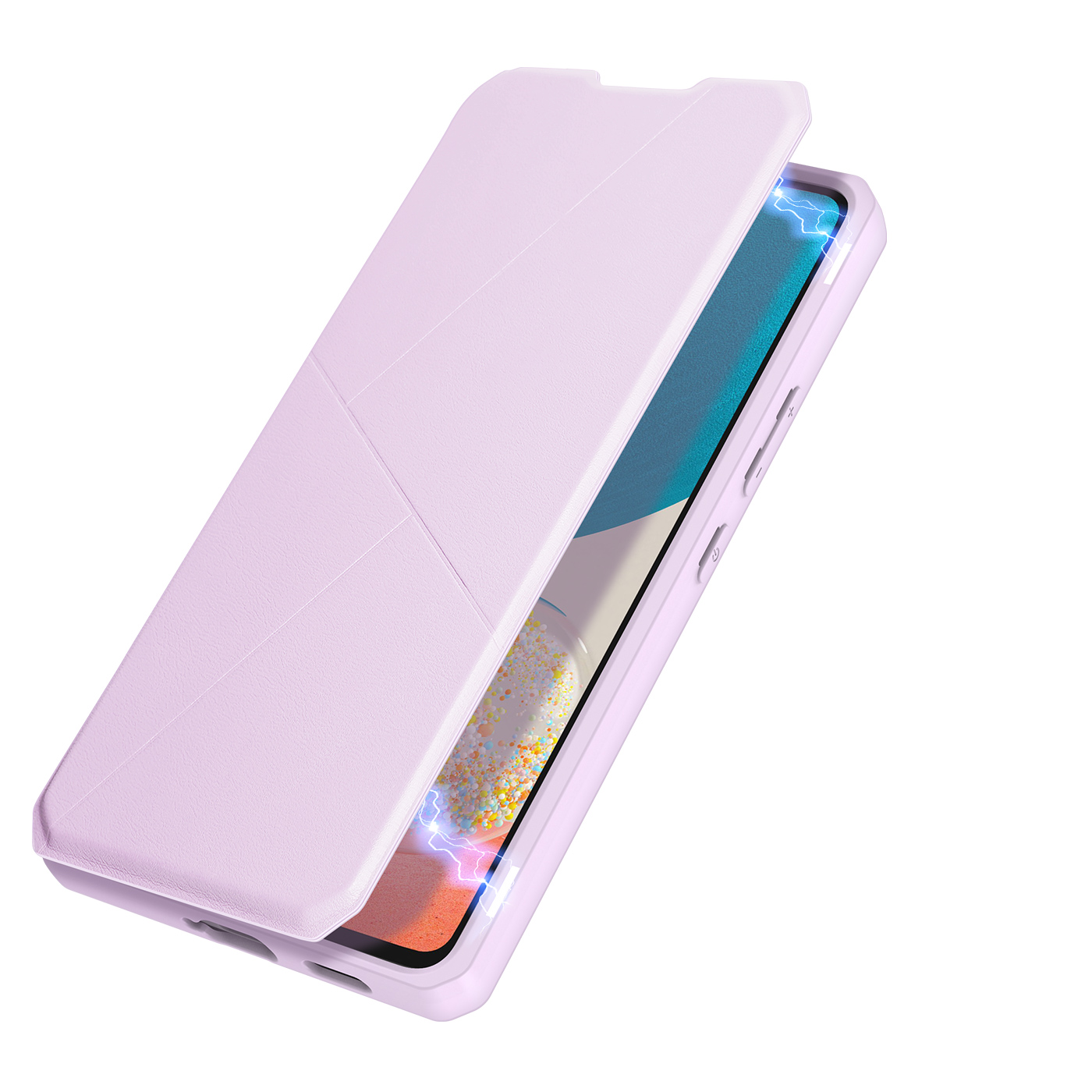 DUX DUCIS Skin X Series Auto Closing Magnet PU Leather Mobile Phone Case Stand Drop-proof Anti-scratch Case with Card Holder for Samsung Galaxy A53 5G - Pink-7