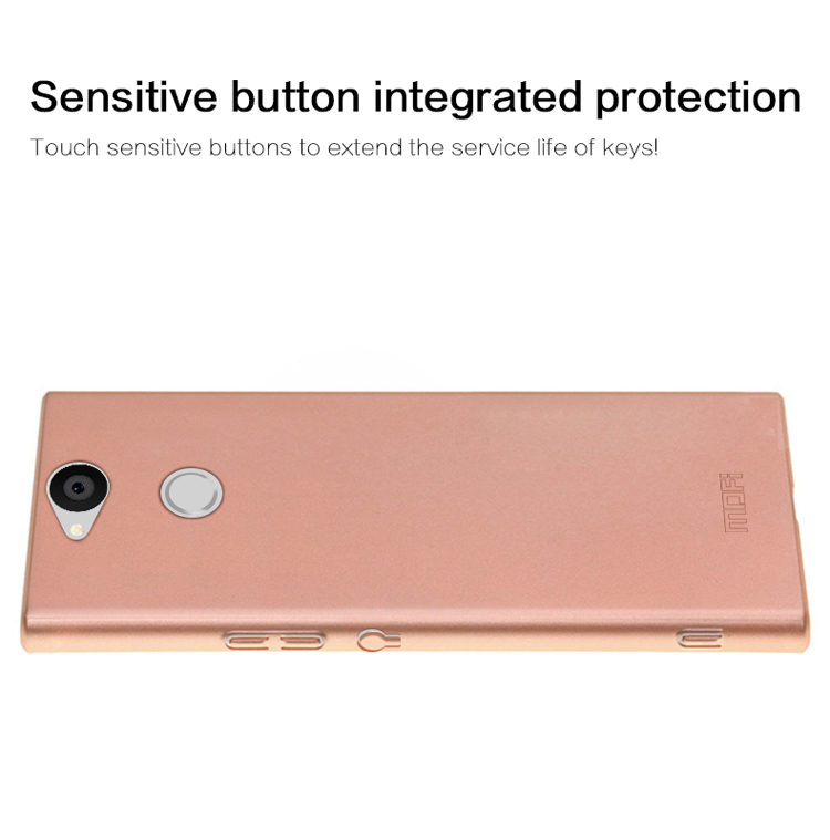 MOFI Shield Matte Custodia Per Telefono in Plastica Ultra-sottile Per Sony Xperia XA2 / L2 mini - Nero