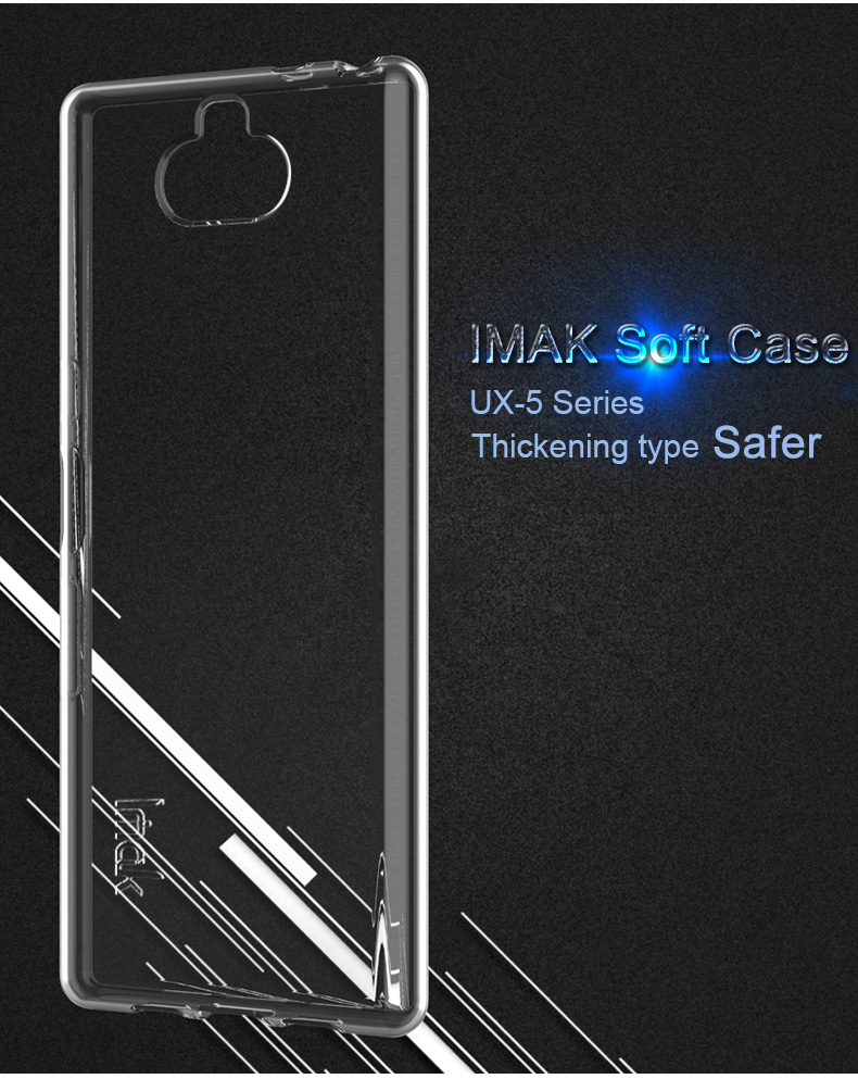 IMAK Ux-5-serie Soft TPU Hülle Für Sony Xperia 10 Plus [verdickung, Schockdes, High Definition]