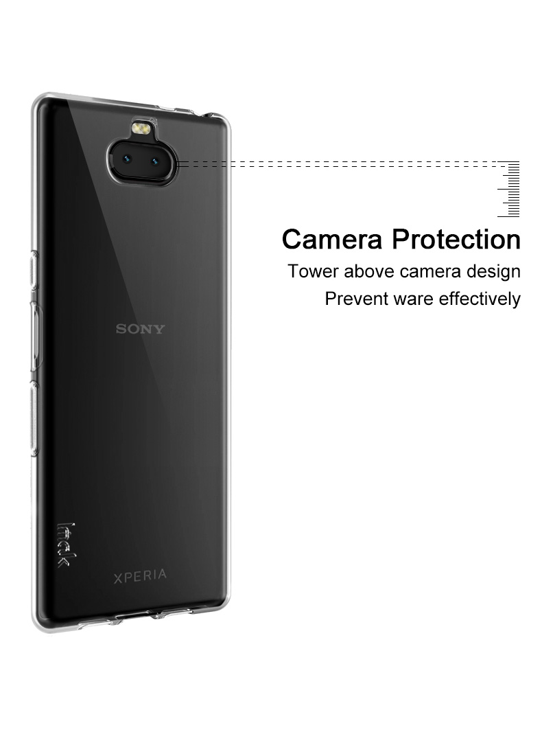 IMAK Ux-5-serie Soft TPU Hülle Für Sony Xperia 10 Plus [verdickung, Schockdes, High Definition]