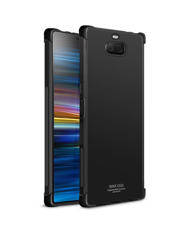 IMAK Shock Proight TPU Shell + Protector de Pantalla a Prueba de Explosión Para Sony Xperia 10 - Transparente