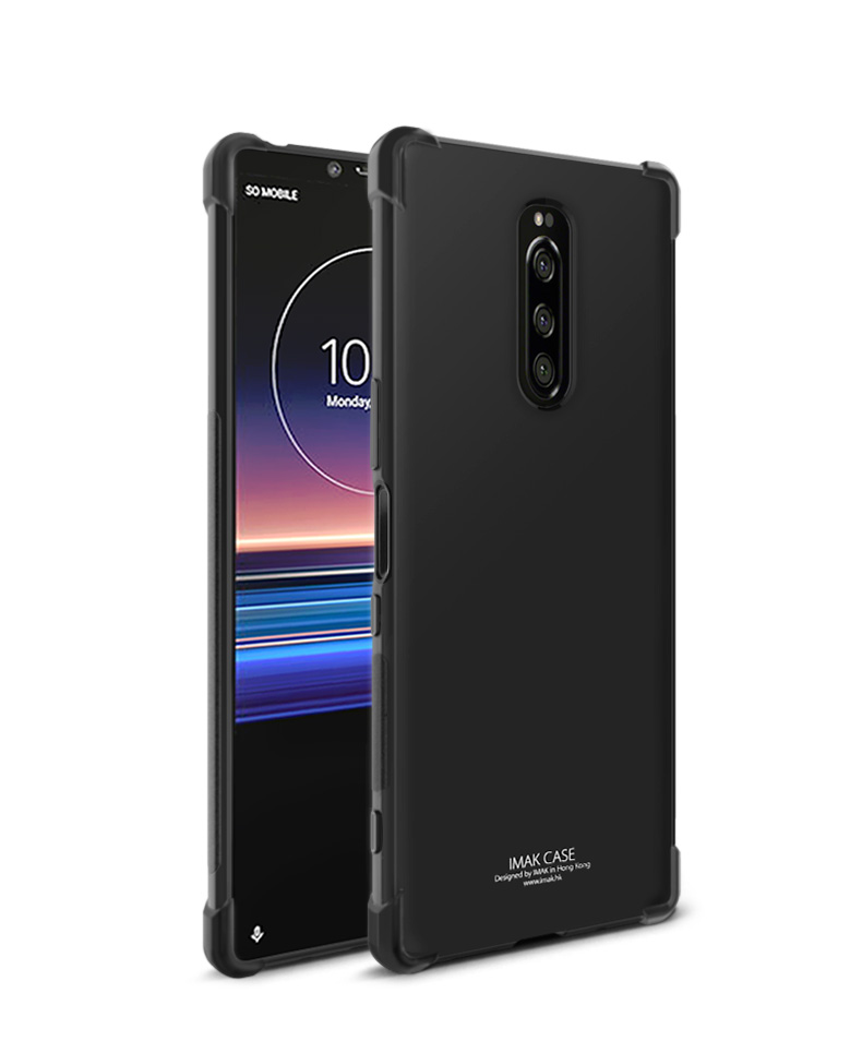 Imak Skin Feel Anti-drop TPU Телефона + Экранная Пленка Для Sony Xperia 1 Для Sony Xperia 1 - Прозрачный