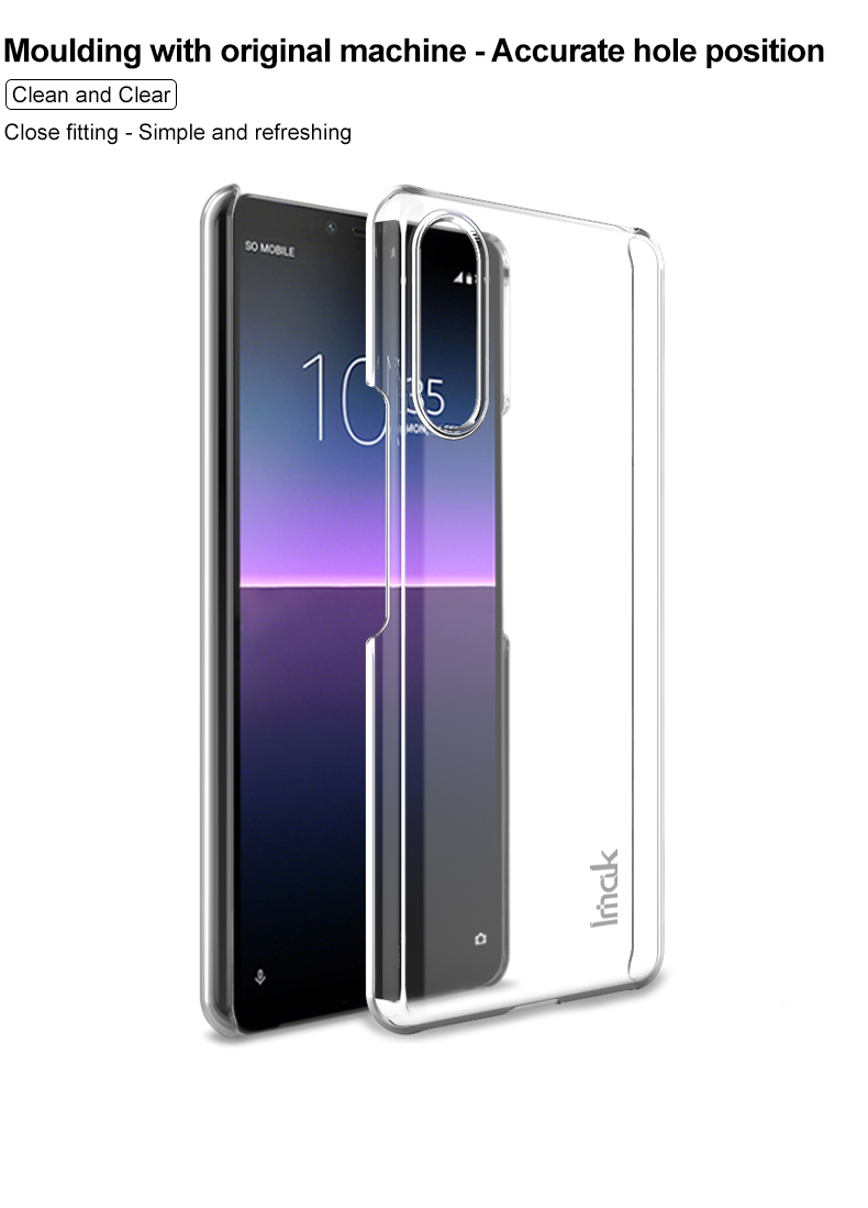 Imak Crystal Case II Pro + Устойчивый к Царапинам Корпус пк + Защищенная Пленка Для Sony Xperia 10 II