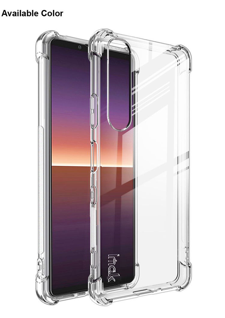 IMAK Well-Protected TPU Soft Case + Ultra Clear Screen Protector for Sony Xperia 1 III - Transparent-8