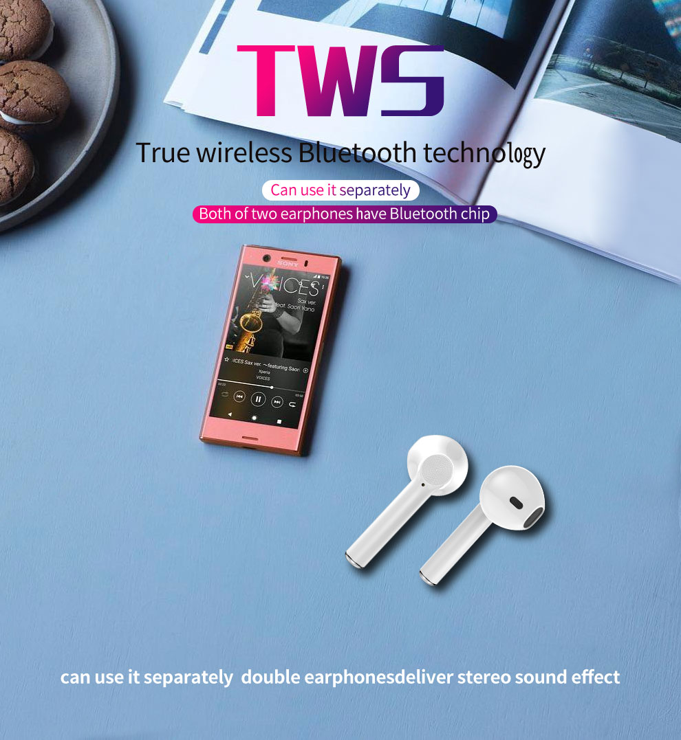 ZEALOT T2 TWS Bluetooth 5.0 Стерео Наушники с Микрофоном с Микрофоном - Черный