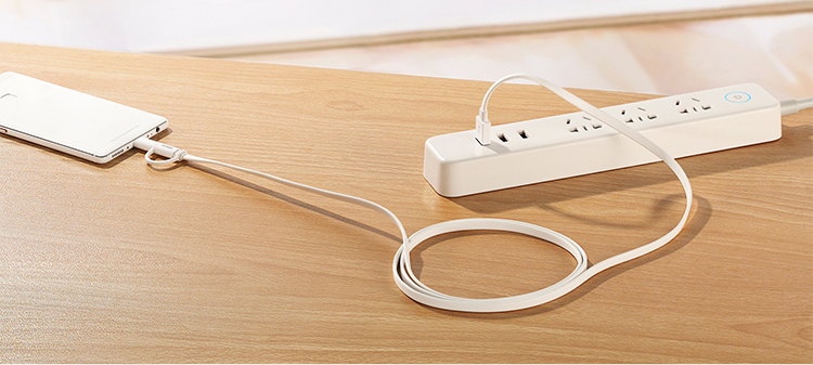 HUAWEI Honor Micro USB + Type-C Sync Charging Data Flat Cable 1.5m for Xiaomi Mi Note 2/HTC 10 - White-4