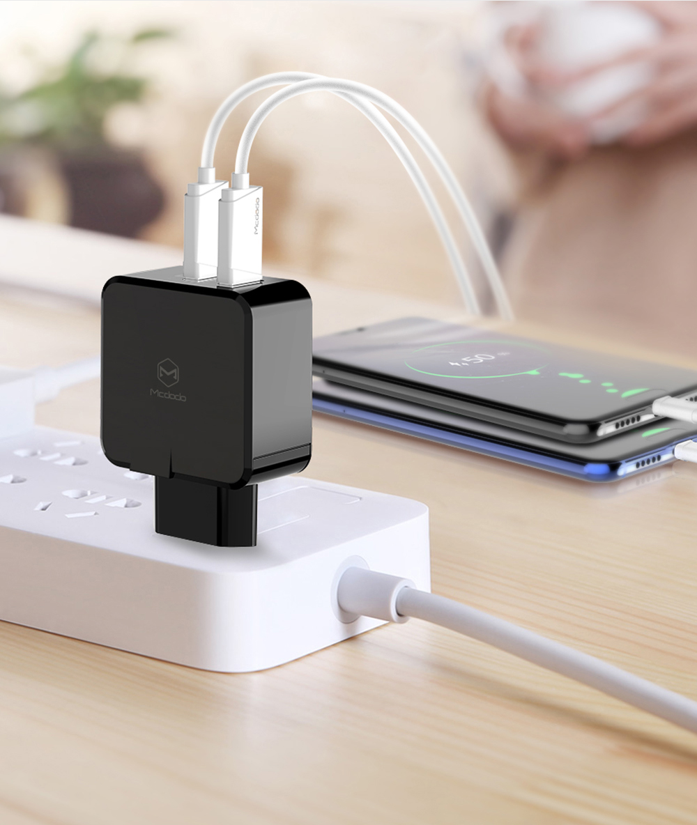 MCDODO 5A Thunder Series Dual-port Super Fast Charger - EU Plug-14