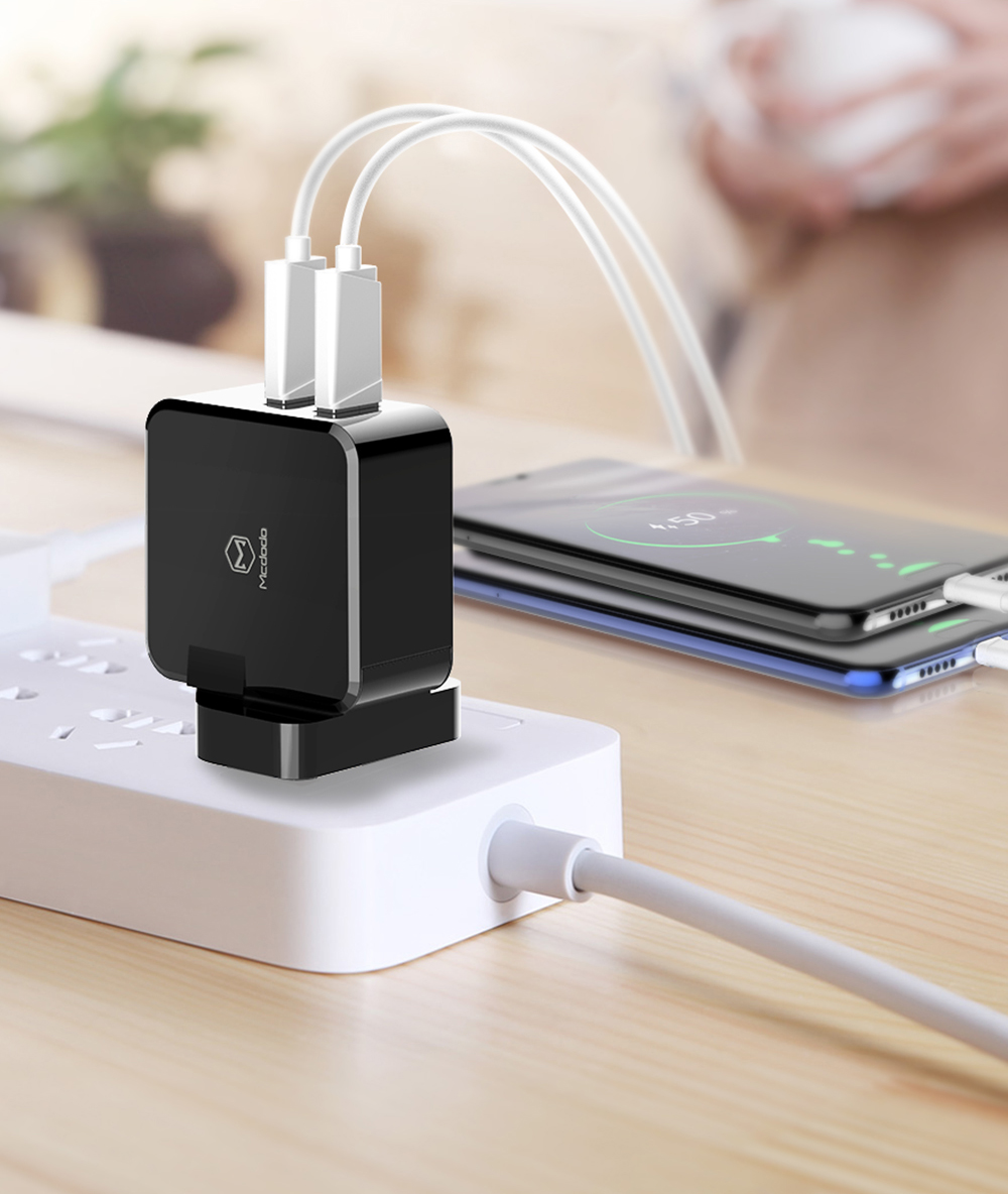 MCDODO 5A Thunder Series Dual-port Super Fast Charger - UK Plug-12