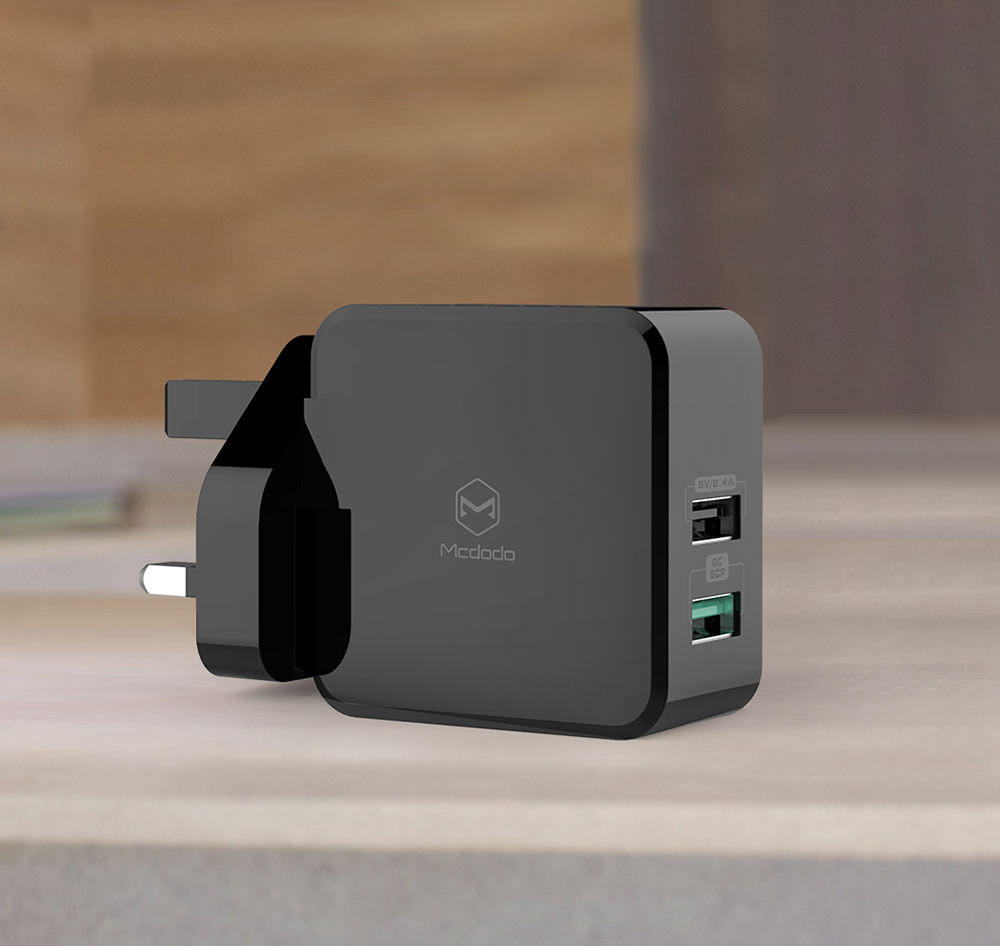 MCDODO 5A Thunder Series Dual-port Super Fast Charger - UK Plug-13