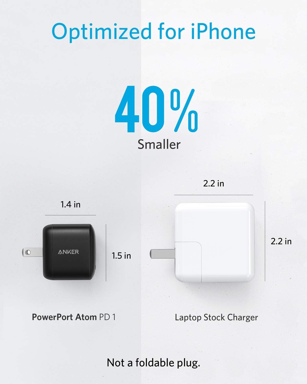 ANKER A2017 PowerPort Atom 30W PD Fast Charger Wall Charger CN Plug - Black-3