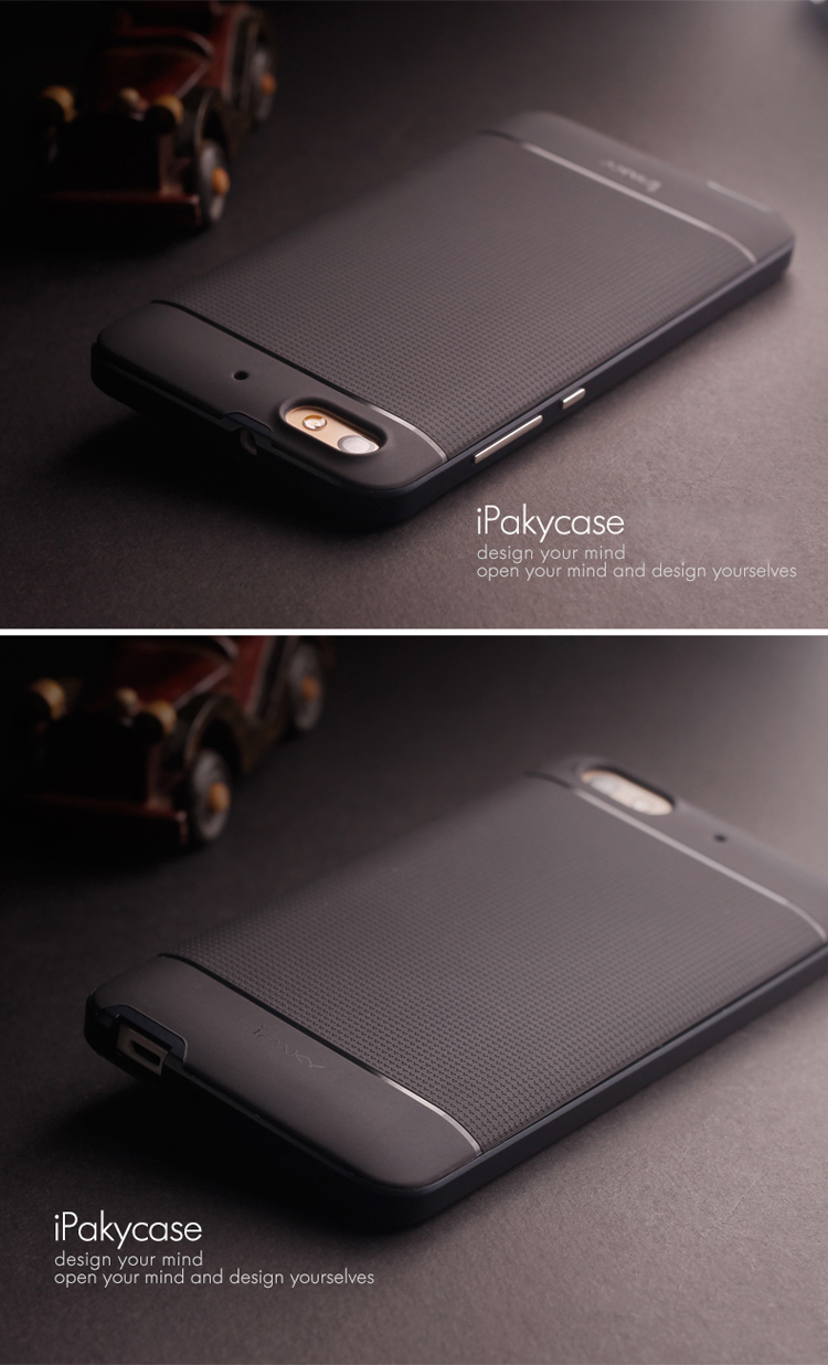 IPAKY for Huawei Honor 4C Hybrid 2-Piece PC + TPU Case - Black-1