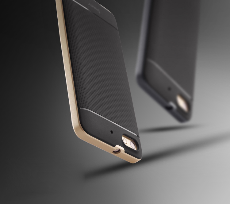 IPAKY Hybrid PC + TPU Shell 2-in-1 Cover for Huawei Honor 4C - Gold-3