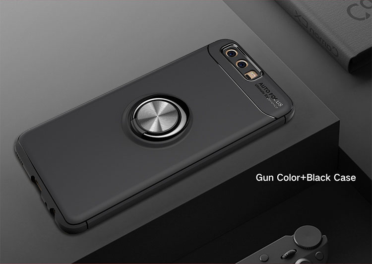 Case TPU de la Ranniste Pour Huawei P10 (feuille de Métal Intégrée) - le Noir