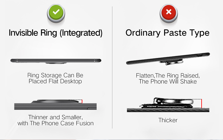 Custodia Per Telefono Tpu ad Anello di Dito Magnetico Per Huawei Mate 9 - Nero