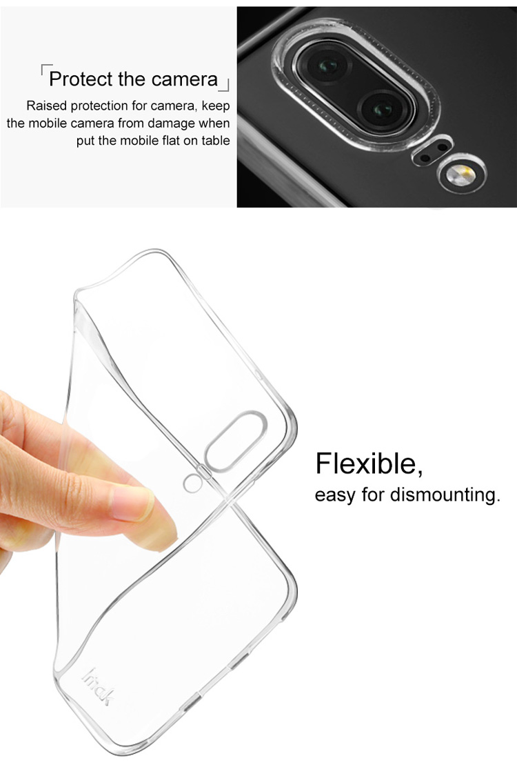 Imak Stealth Case Clear 0.7 mm TPU Back Shell + Protector de Pantalla Para Huawei P20