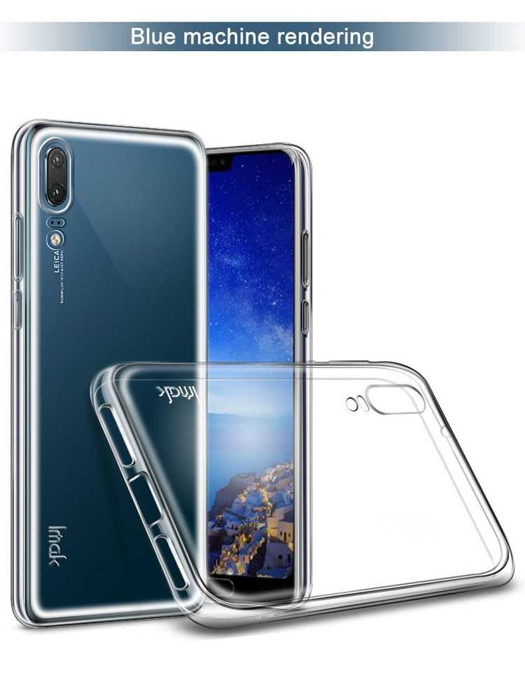 IMAK Stealth Case Clear 0,7 mm TPU Back Shell + Bildschirmschutz Für Huawei P20