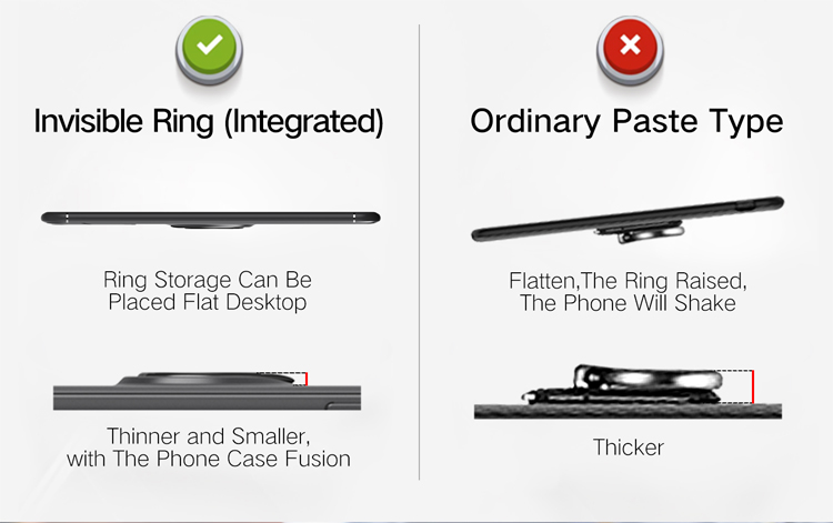 Per Huawei P20 Pro TPU Copertura Del Telefono Ring Kickstand Case di Protezione Dell'assorbimento di Shock, Lamiera in Metallo Magnetico Incorporato - Nero