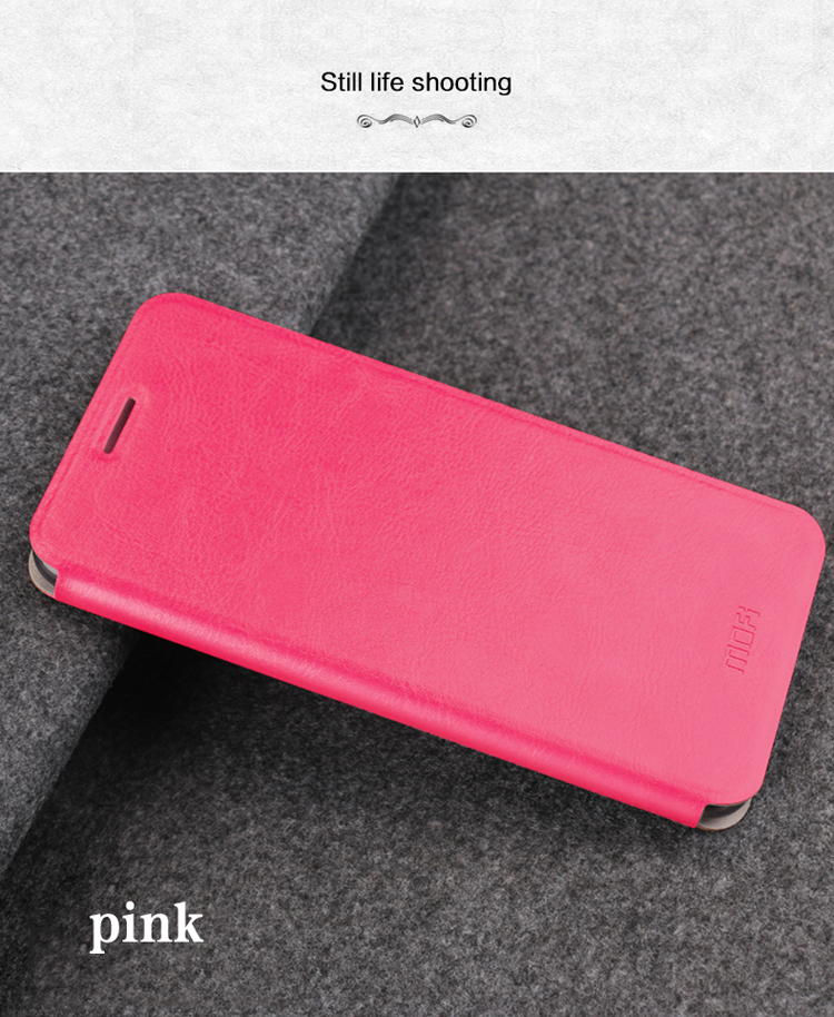 MOFI Rui Series Leather Stand Shell Per Huawei P20 Pro - Rosa