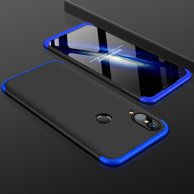 Case de PC Hard Matte Hard Pce Détachable GKK Pour Huawei P20 Lite / Nova 3e - le Noir