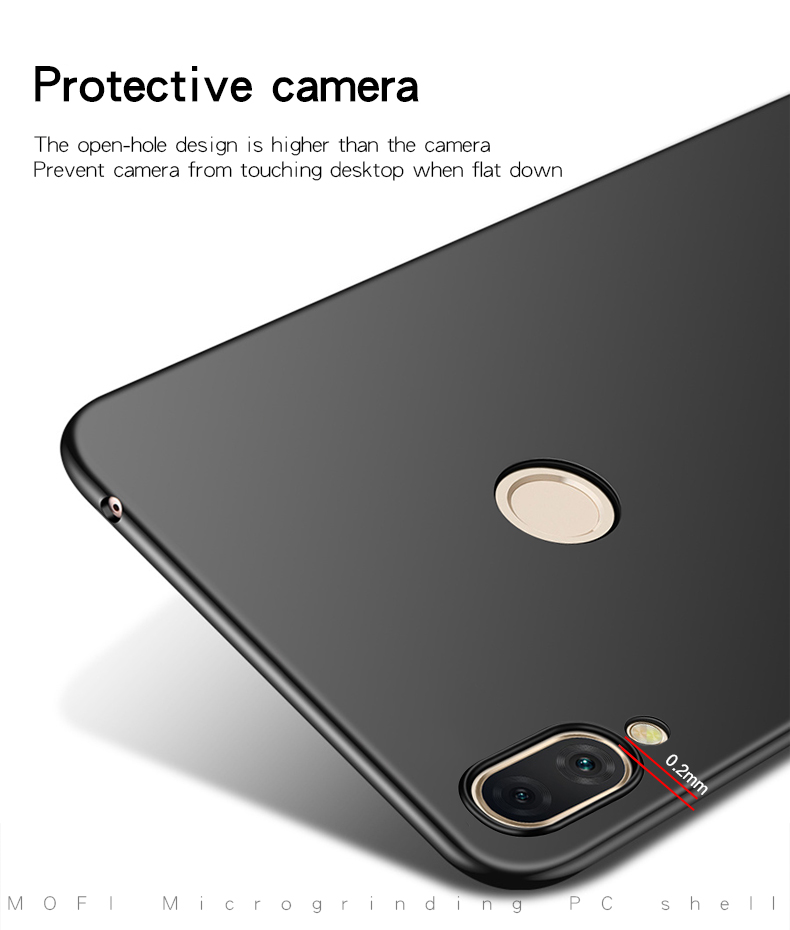 Mofi Shield Frosted Hard Mobile Hülle Für Huawei Nova 3 - Schwarz