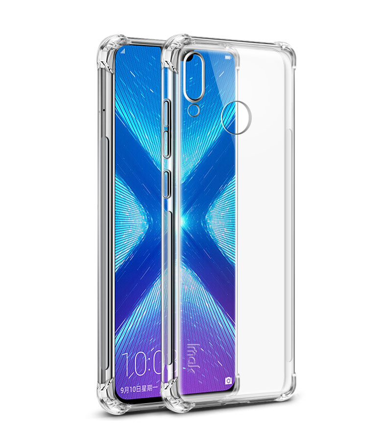 Imak Skin Feel Anti-drop TPU Case + Film D'écran à L'épreuve Des Explosions Pour Huawei Honor 8X / Honneur Voir 10 Lite - Noir Mat