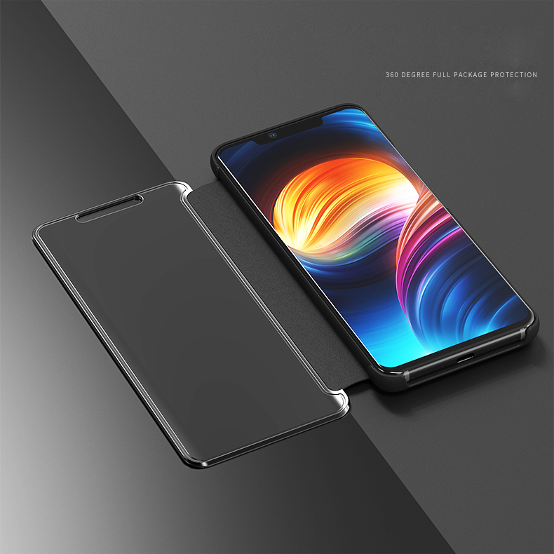 Pour Huawei Mate 20 Pro Vue PROFESSION PLAQUÉ SURFACE DE SURFACE DE TÉLÉPHONE MOBILE DE TÉLÉPHONE DE TÉLÉPHONE DU TÉLÉPHONE DU TÊT DU TIGHT FINGIQUE - Noir