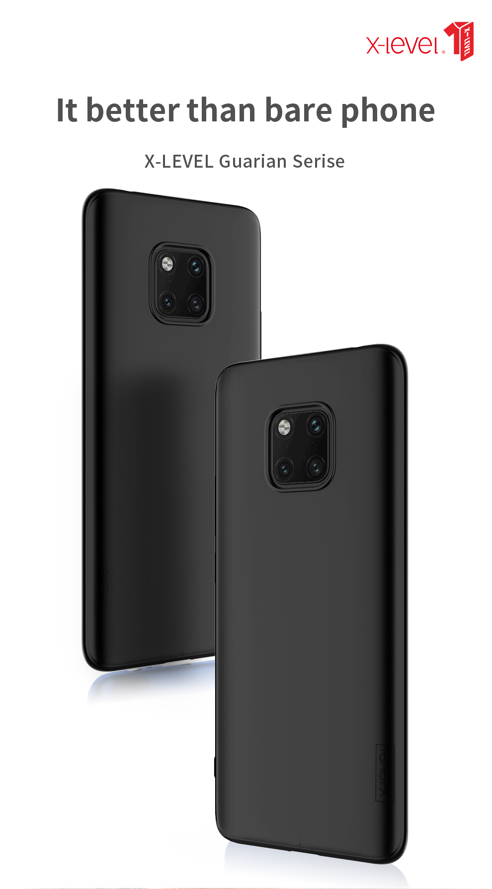 Couverture Mobile TPU Matte TPU de la Série X-level Pour Huawei Mate 20 Pro - or