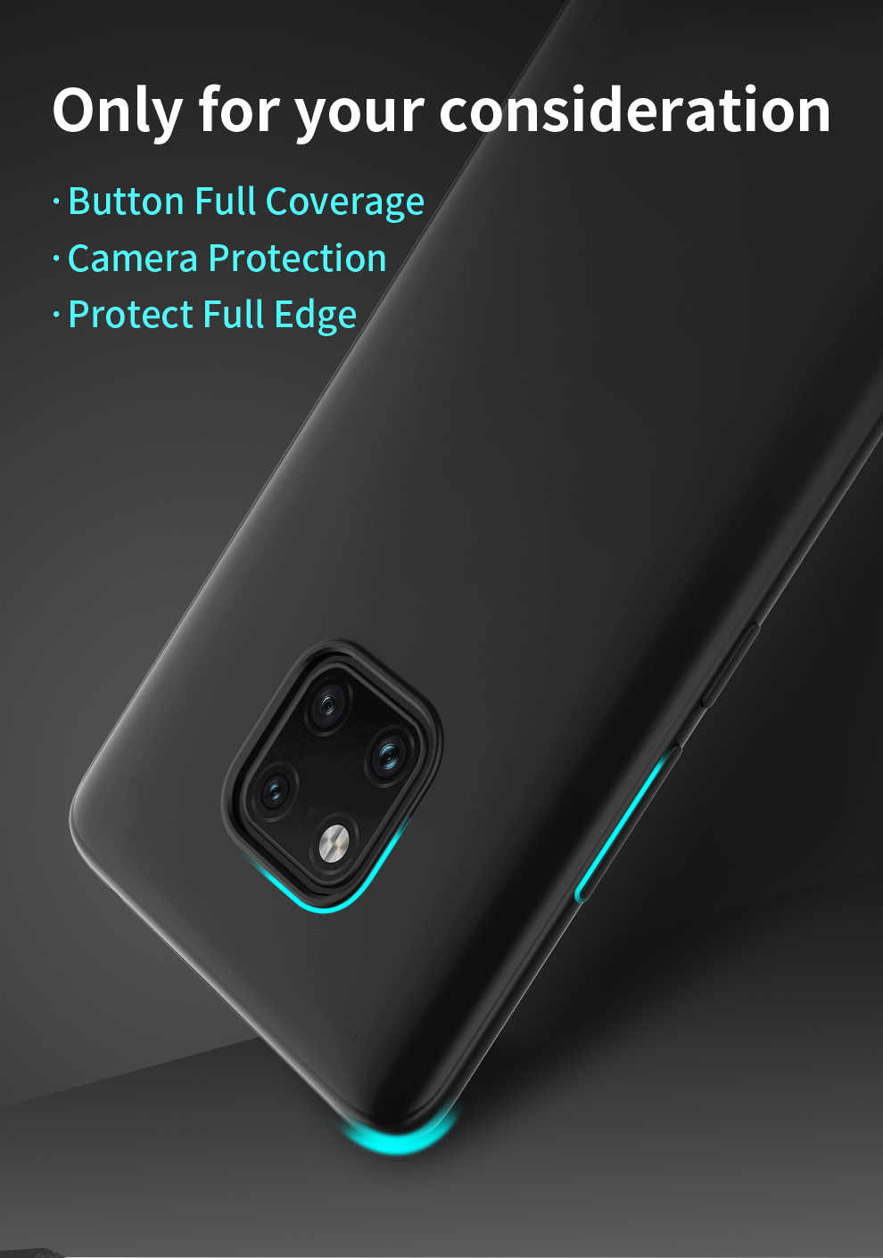 Copertina Mobile Matte TPU Series Matte TPU Per Huawei Mate 20 Pro - Oro