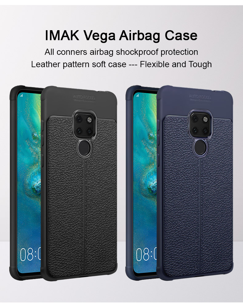 Case de Airbag de la Serie Imak Vega TPU Fell Para Teléfono Móvil Para Huawei Mate 20 - Negro