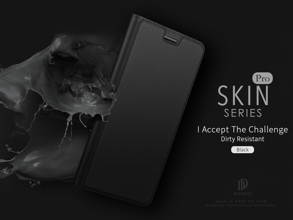 Dux Ducis Skin Pro Series PU Peth Flip Cover Design Coperchio Per Più Disegno Per Huawei P30 Pro - Nero