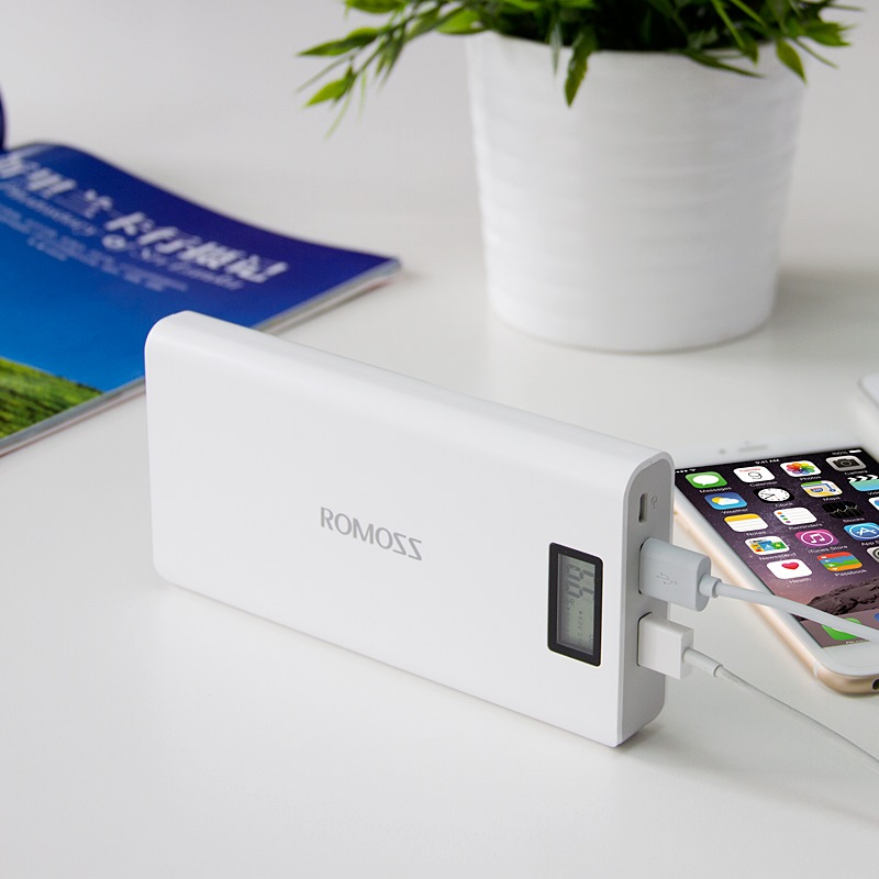 ROMOSS Sense 6 Plus 20000mAh 2.1A LCD Display Power Bank for iPhone Samsung Pokemon Game-2