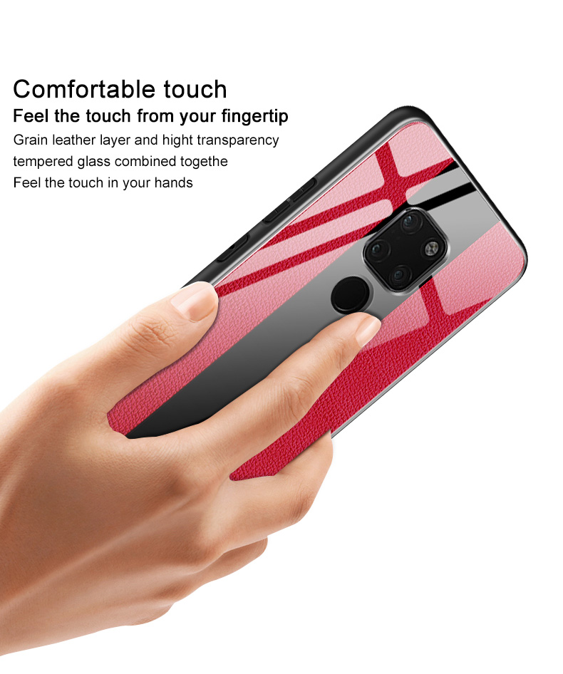 Étui en Verre de la Série Fantasy Imak Avec Protecteur D'écran Pour Huawei Mate 20 - Rouge